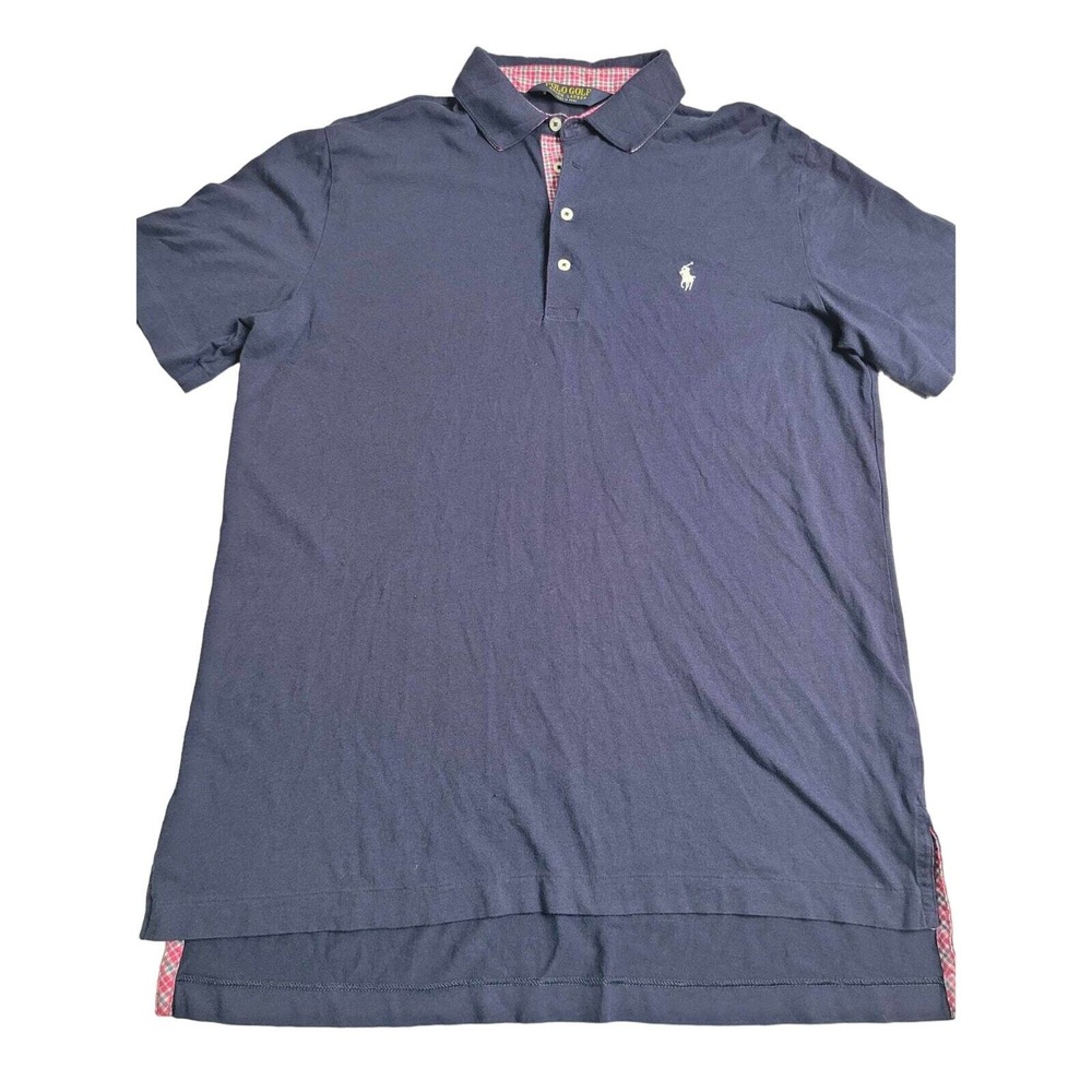 Polo‎ Golf by Ralph Lauren Navy Polo Shirt Size Medium Preppy Short Sleeve